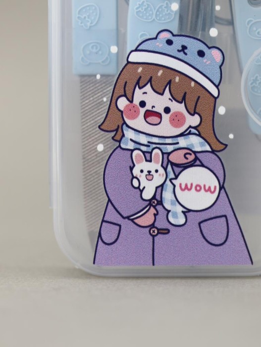 Маникюрный набор &quot;Anime girl rabbit&quot;, blue 