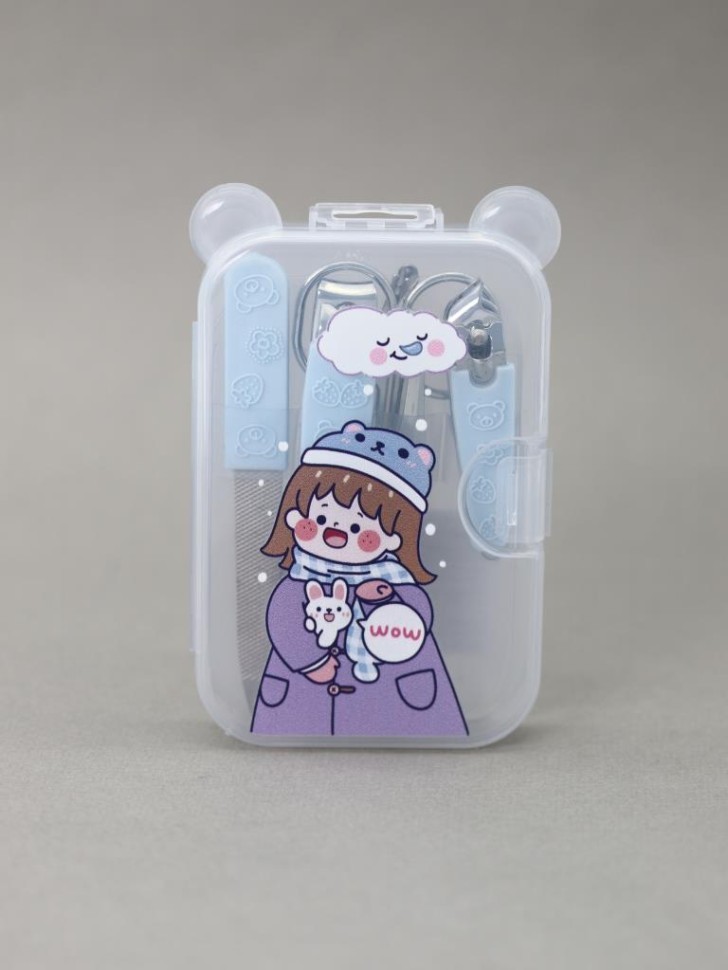 Маникюрный набор "Аниме девочка кролик", синий