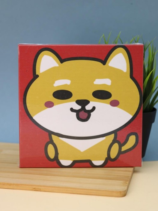 Картина из помпонов на подрамнике Draw Me! «Cheerful fox», (20 х 20 см) 