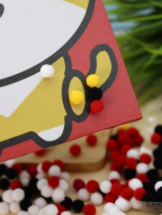 Картина из помпонов на подрамнике Draw Me! «Cheerful fox», (20 х 20 см) 