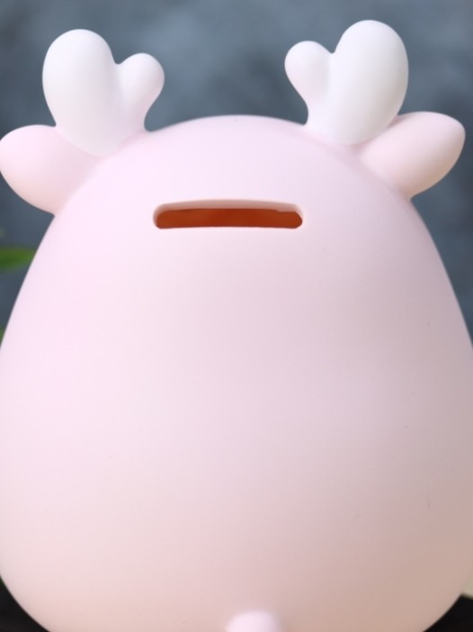 Копилка «Flower deer», pink (13,5 см), пластик 