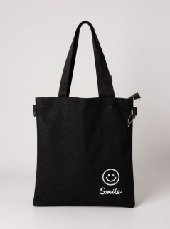 Сумка шоппер "Smile", black