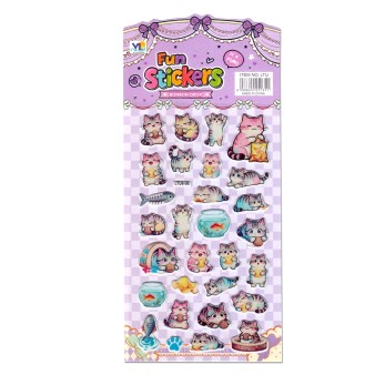 Наклейки "Котики 6" (10*22см)