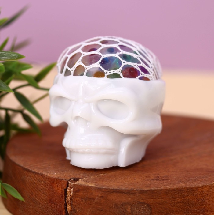 Мялка - антистресс «Skull», шоу-бокс 12 шт. 