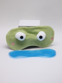 Маска для сна гелевая &quot;Cute weirdos&quot;, green