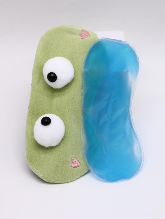 Маска для сна гелевая &quot;Cute weirdos&quot;, green 