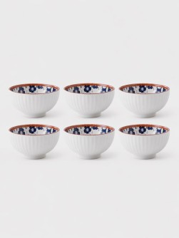 Набор керамических тарелок 6шт. "Блюдо", белое (20х20х8 см)