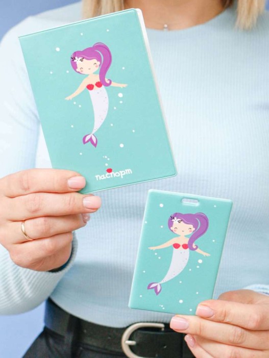 Держатель для карт «Mermaid», green (6,5 х 10,4 см) 