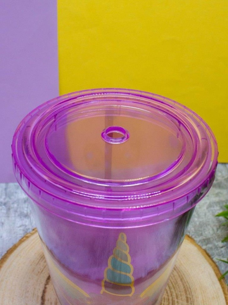 Тамблер "Seeping one unicorn", purple