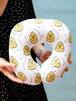 Игрушка- Подушка для шеи Hugme toys «Цыплята»