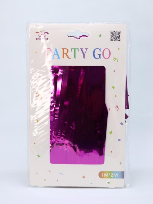 Праздничный занавес, дождик для фотозоны &quot;Rain&quot;, fuchsia (100*200 см) 