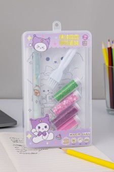 Клеевая ручка с блестками 4 цвета "Magic Lulu", white