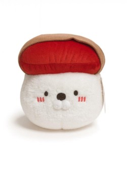 Мягкая игрушка "Суши - морской котик", красно-коричневый, 17 см