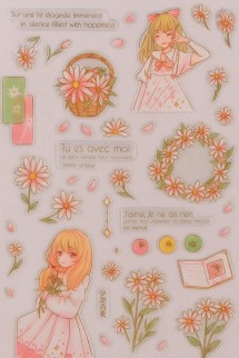 Наклейки "Girl in pink"