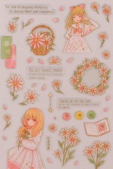 Наклейки "Girl in pink"