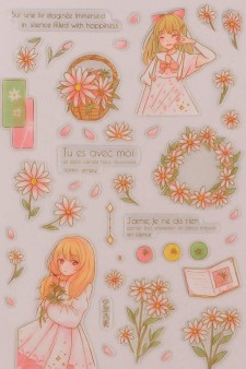 Наклейки "Girl in pink"