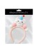 Плюшевый ободок GIRLY "Birthday cat", pink 