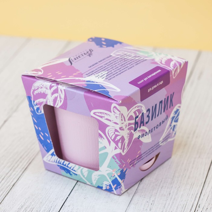 Набор для выращивания &quot;Тысяча листьев&quot;, &quot;Базилик фиолетовый&quot; 