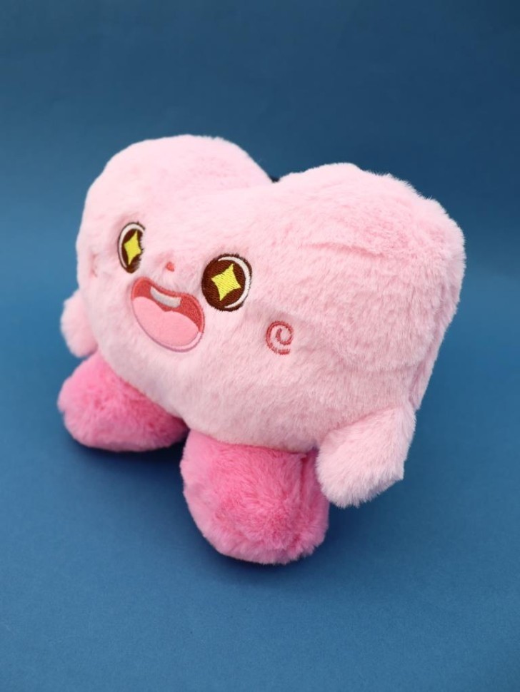 Мягкая игрушка (3+) "Милая кричит", розовая, 15 см