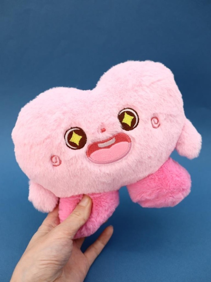 Мягкая игрушка (3+) "Милая кричит", розовая, 15 см