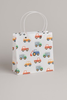 Пакет подарочный прозрачный «Crazy gift», tractor (22*21,5*10)