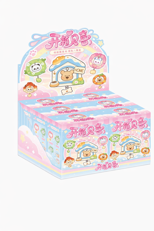 Магнит в сюрприз-упаковке «Happy fridge magnets», mix (9.4*5.1*10.1 см), шоубокс 6 шт. 