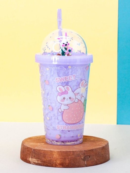 Тамблер &quot;Rabbit strawberry&quot;, purple (450 ml) 