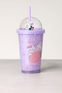 Тамблер &quot;Rabbit strawberry&quot;, purple (450 ml)