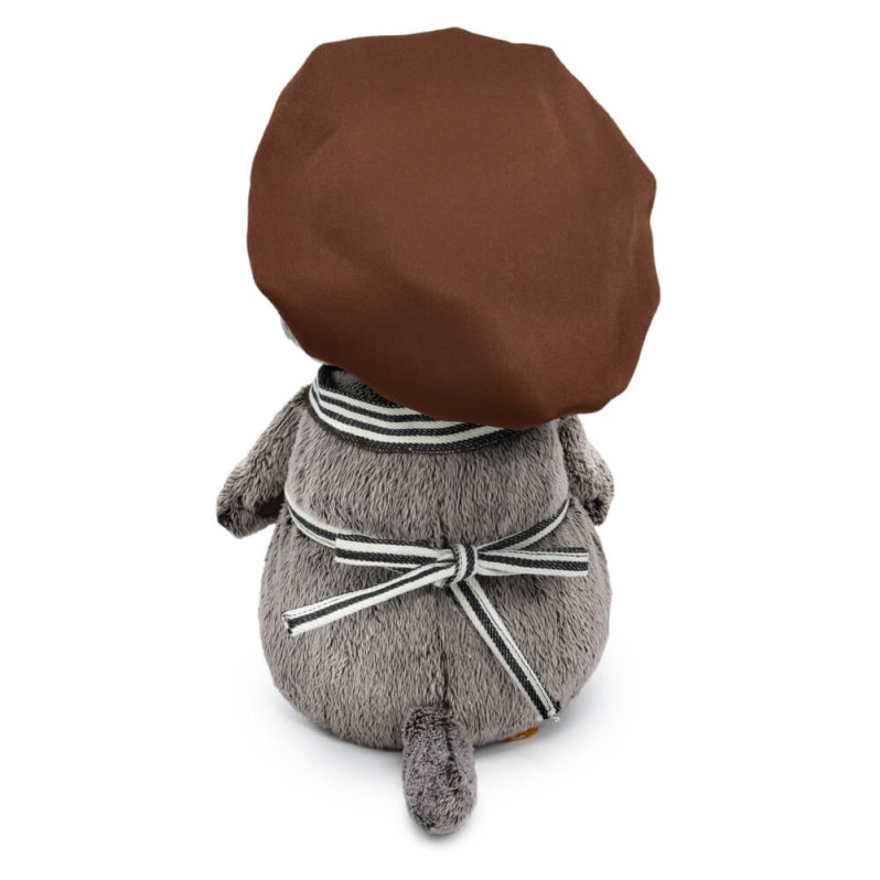 Мягкая игрушка "Кот Басик - бариста" (22 см)