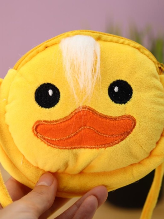 Сумочка плюшевая &quot;Funny duck&quot;, yellow (13*11,5 см) 
