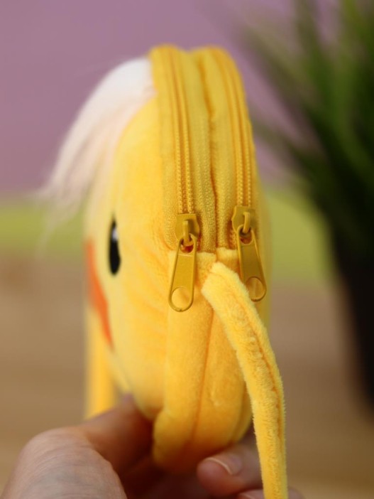 Сумочка плюшевая &quot;Funny duck&quot;, yellow (13*11,5 см) 