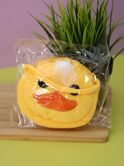 Сумочка плюшевая &quot;Funny duck&quot;, yellow (13*11,5 см) 
