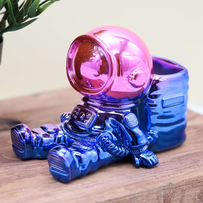 Подставка для канцелярских принадлежностей «Astronaut», blue metallic 