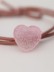 Резинка для волос GIRLY "Sugar heart", pink 