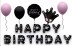 Набор воздушных шаров «Happy birthday.Crown» 18 шт.,black