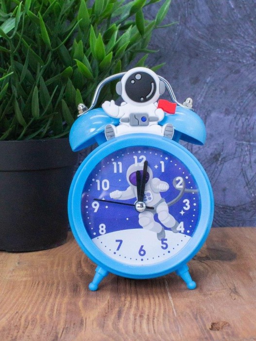Часы-будильник «Astronaut on the moon», blue 