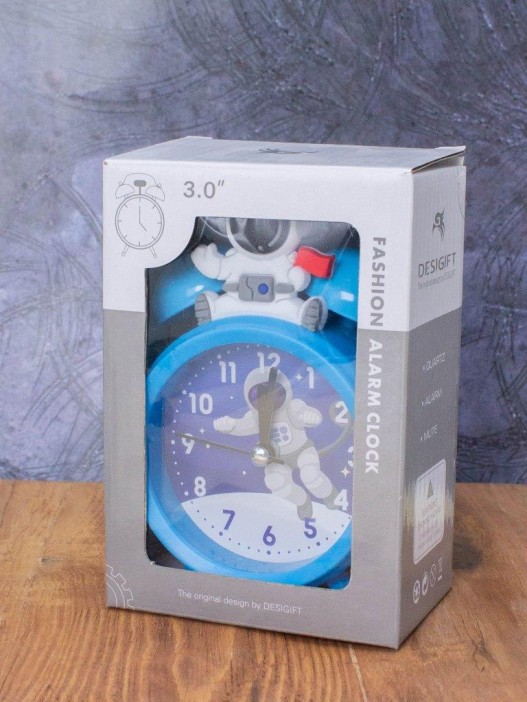 Часы-будильник «Astronaut on the moon», blue 