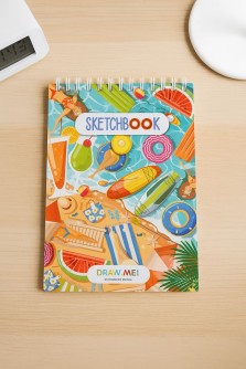 Скетчбук DRAW ME! «Лето», 14х20 см, плотность 100 гр