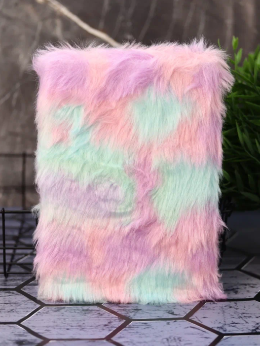 Блокнот плюшевый &quot;Rainbow lama&quot;, 21,5х15 см, плотность 80 гр. 