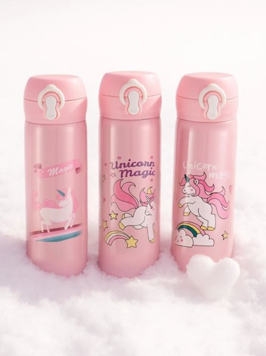 Термос «Lovely unicorn», pink (500 ml), mix 