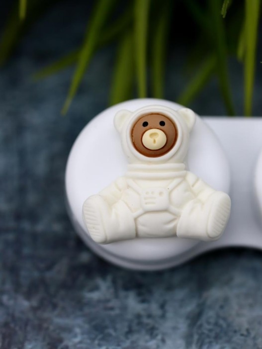 Контейнер для линз «Space astronaut bear» 