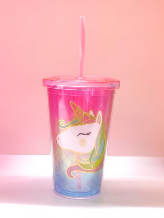 Тамблер &quot;Head one unicorn&quot;, pink 