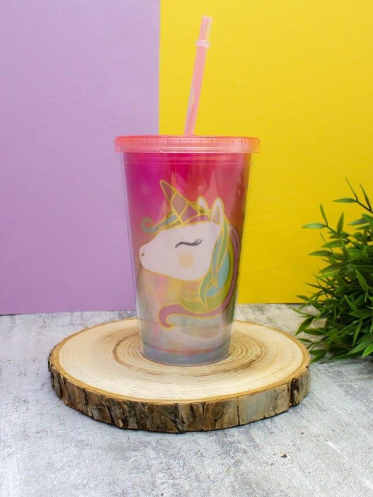 Тамблер &quot;Head one unicorn&quot;, pink 