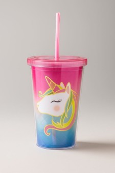 Тамблер "Head one unicorn", pink
