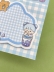 Блок стикер для записей "Checkered star", blue
