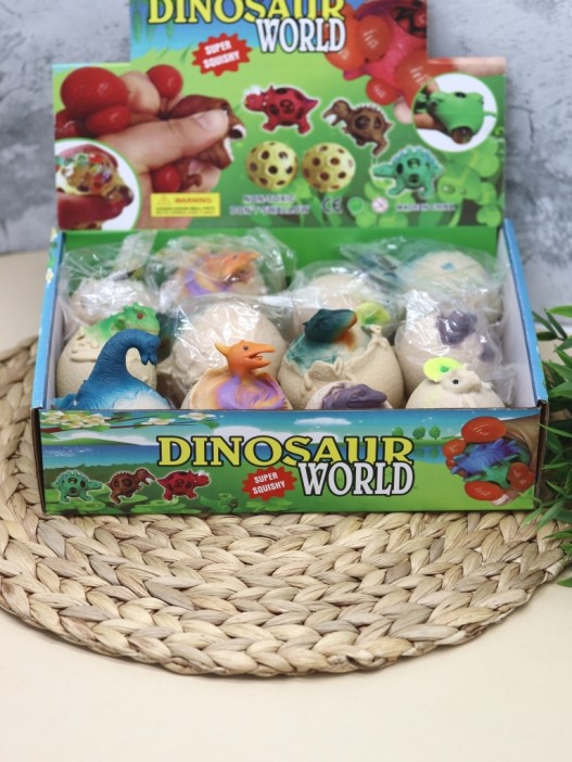 Мялка - антистресс «Dinosaur ball», orange 