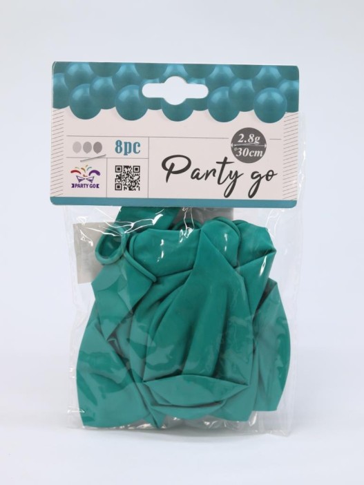 Набор воздушных шаров 8 шт. &quot;Monochrome magic&quot;, tiffany blue (30 см) 