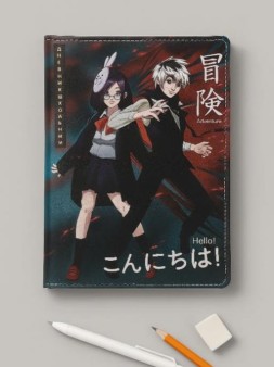 Дневник школьный для 1-11 классов в обложке из эко-кожи "Аниме", 48 л