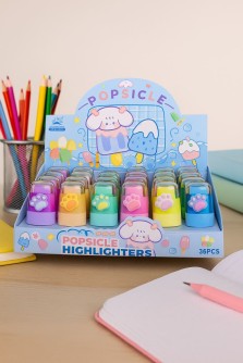 Маркер-шейкер текстовыделитель "Color paw", mix, шоу-бокс 24 шт.