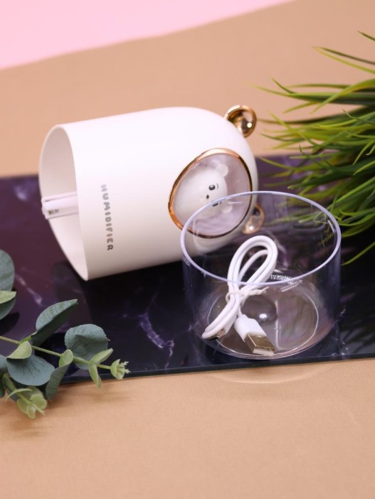 Настольный увлажнитель воздуха - ночник &quot;Bear in a spacesuit&quot;, white, (портативный, USB) 